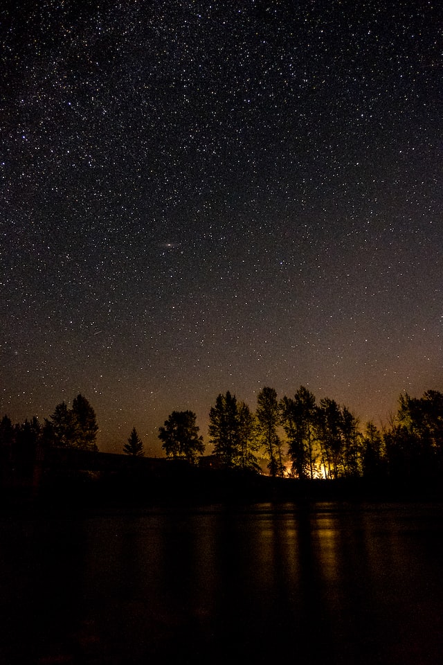 montana sky at night hot springs