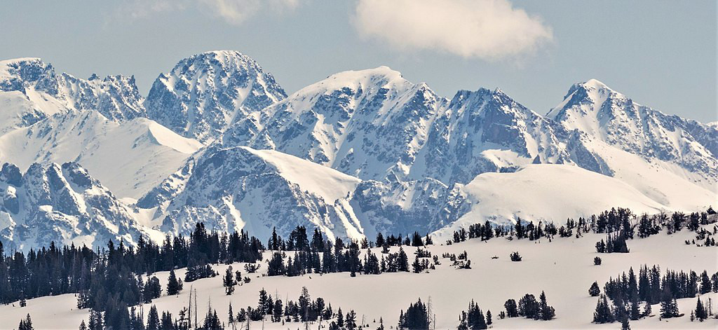 montana mountains glacier peak