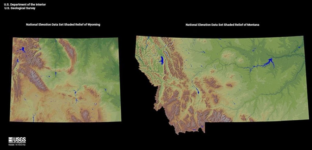 wyoming vs montana geography