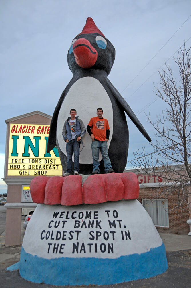 is Cut Bank Montana the coldest spot in the nation penguin