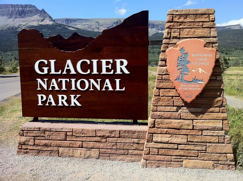 glacier national park history entrance