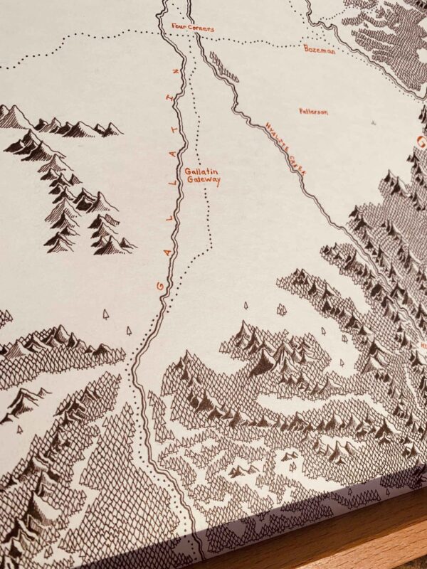 montana beyond gallatin valley map