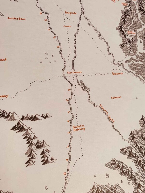 montana beyond gallatin valley map