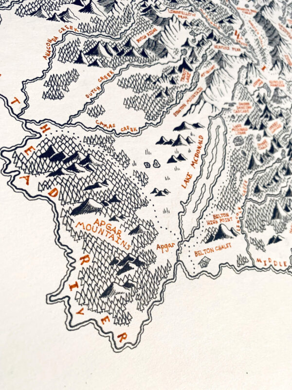 Montana beyond Glacier National Park Map