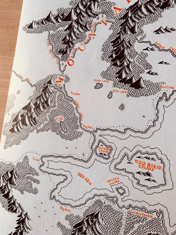 Flathead Lake Map Montana Beyond